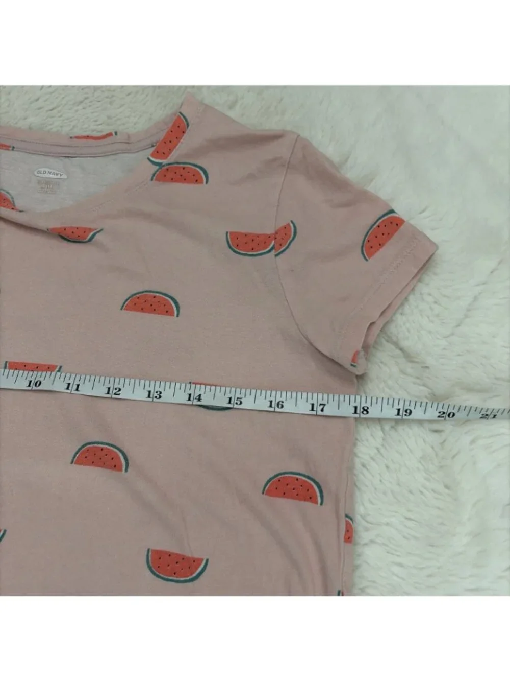 Old Navy Girls Softest Tee XL 14 Pink Watermelon